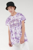 Camiseta con estampado en frente manga corta