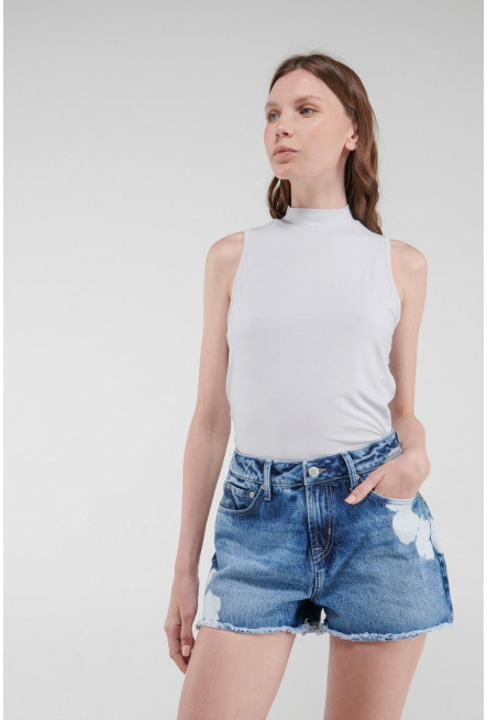 Short jean con laser