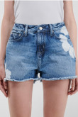 Short jean con laser