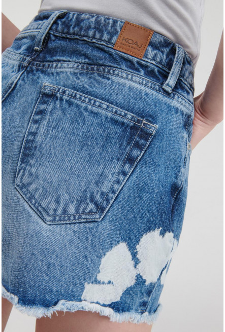 Short jean con laser