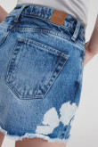 Short jean con laser