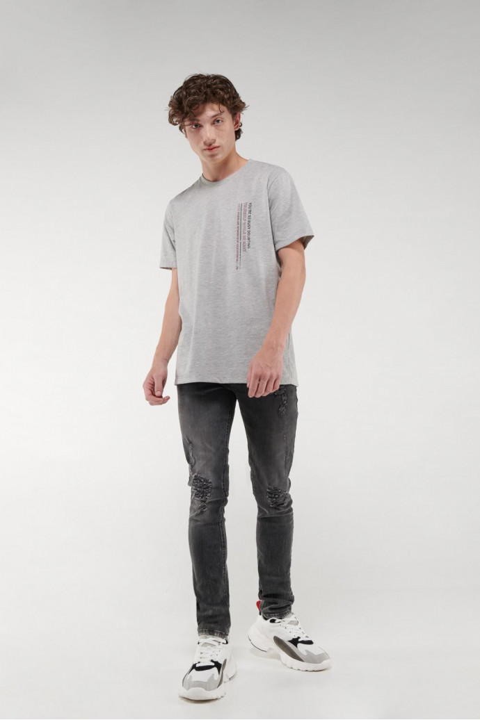 Camiseta manga corta estampada