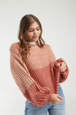 Suéter cuello redondo