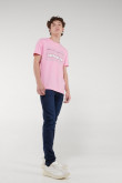 Camiseta básica manga corta con estampado