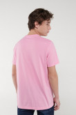 Camiseta básica manga corta con estampado
