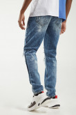 Jean Skinny con parches laser y rotos