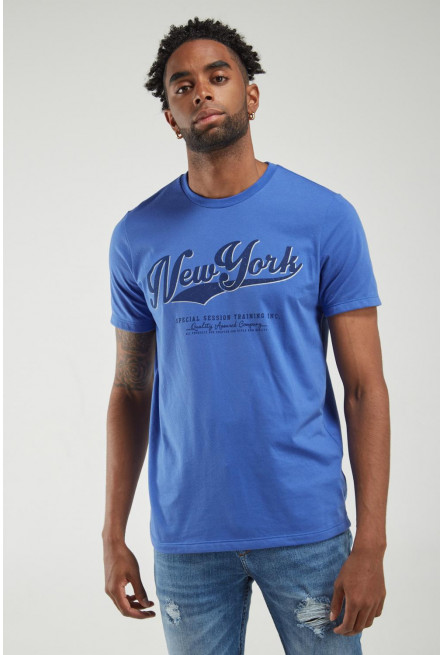Camiseta manga corta estampada