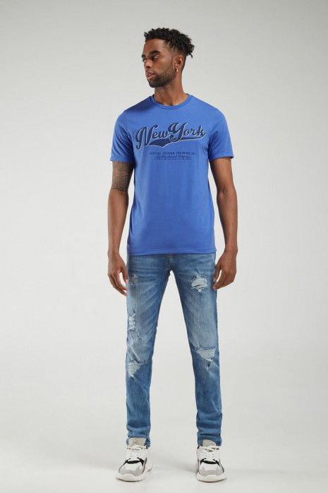 Camiseta manga corta estampada