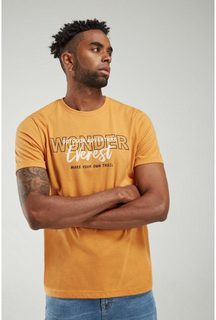 Camiseta manga corta estampada