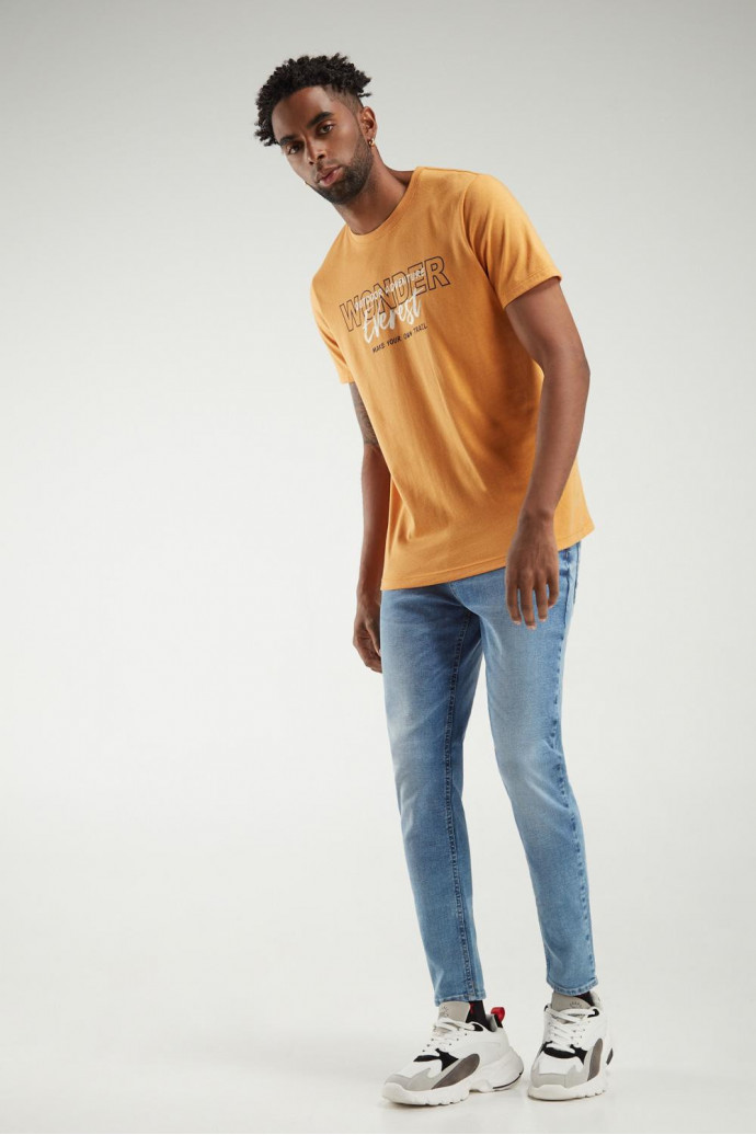 Camiseta manga corta estampada