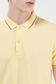 camisa-polo-unicolor-con-punos-y-cuello-tejidos