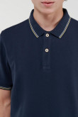 camisa-polo-unicolor-con-punos-y-cuello-tejidos