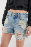 Short jean con rotos