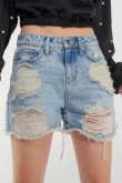Short jean con rotos