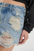 Short jean con rotos