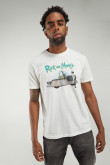 Camiseta, con estampado en frente, de Rick & Morty