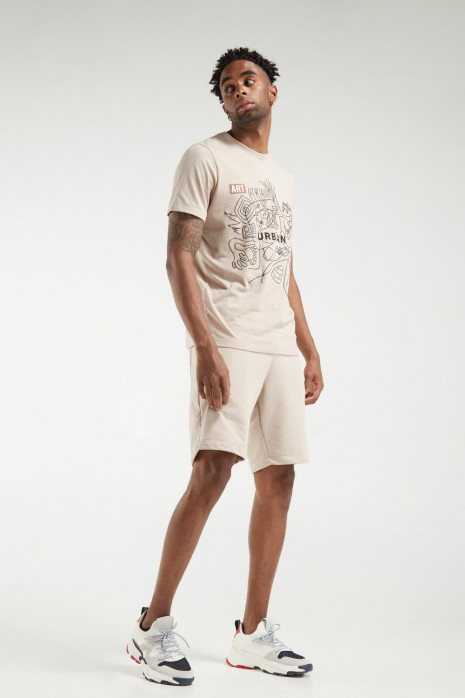 Camiseta básica manga corta con estampado