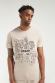 Camiseta básica manga corta con estampado