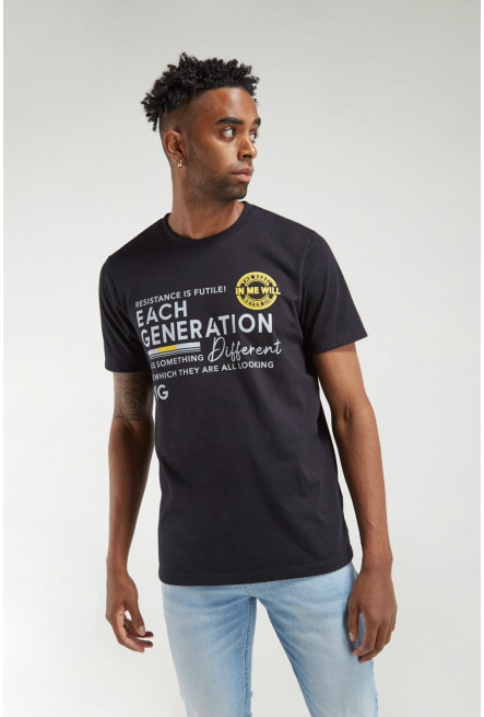 Camiseta manga corta estampada