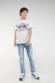 Camiseta manga corta estampada frente