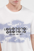 Camiseta manga corta estampada frente