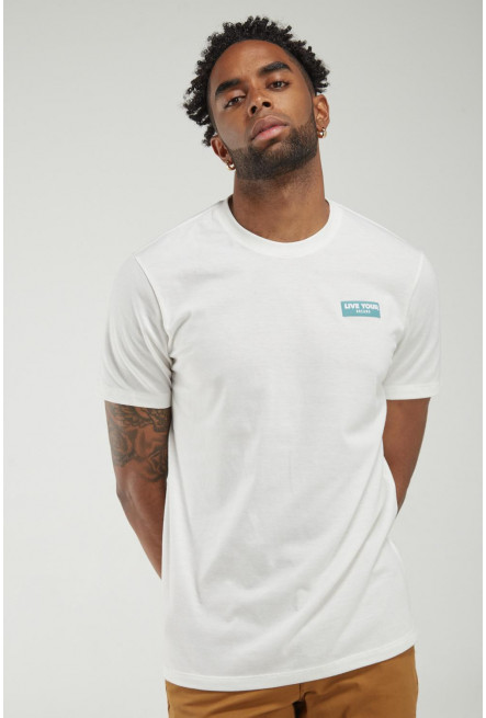 Camiseta estampada manga corta.