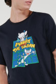Camiseta cuello redondo de Pinky & Cerebro