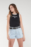 Short jean con laser