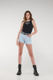 Short jean con laser