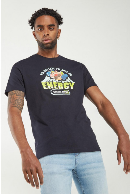 Camiseta manga corta estampada del Señor Cara de Papa.