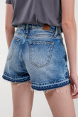 Short jean con laser
