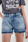 Short jean con laser