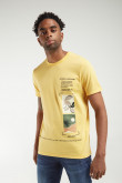 Camiseta básica manga corta con estampado
