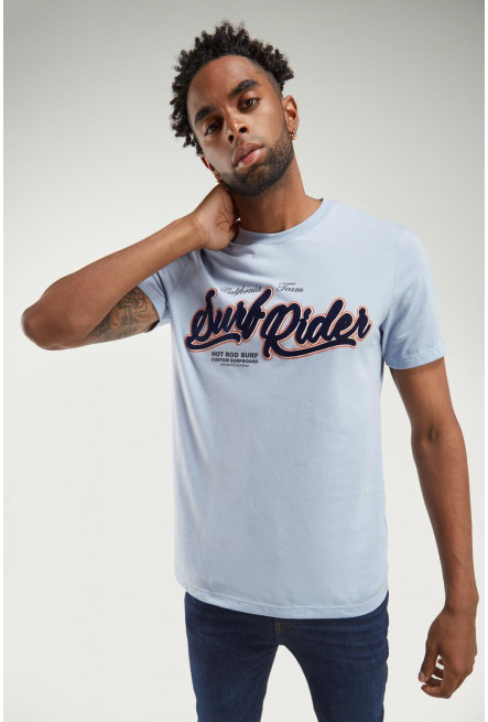 Camiseta básica manga corta con estampado