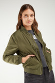 Chaqueta bomber unicolor