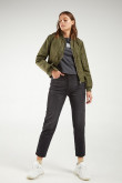 Chaqueta bomber unicolor