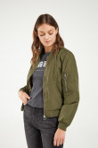 Chaqueta bomber unicolor