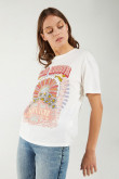 Camiseta, manga corta, con estampado en frente.
