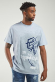 Camiseta manga corta con estampado.