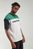 Camiseta manga corta con estampado.