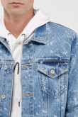 Chaqueta de jean con laser