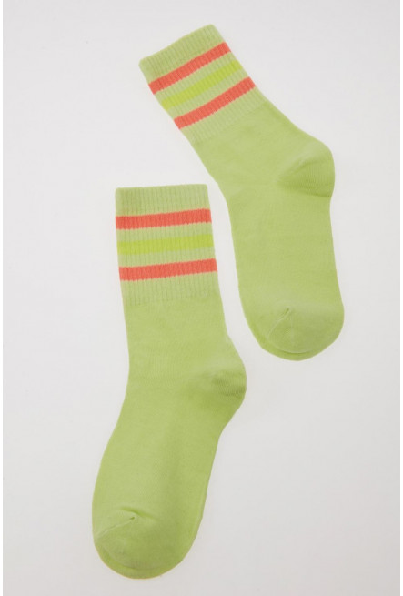 medias largas con rayas