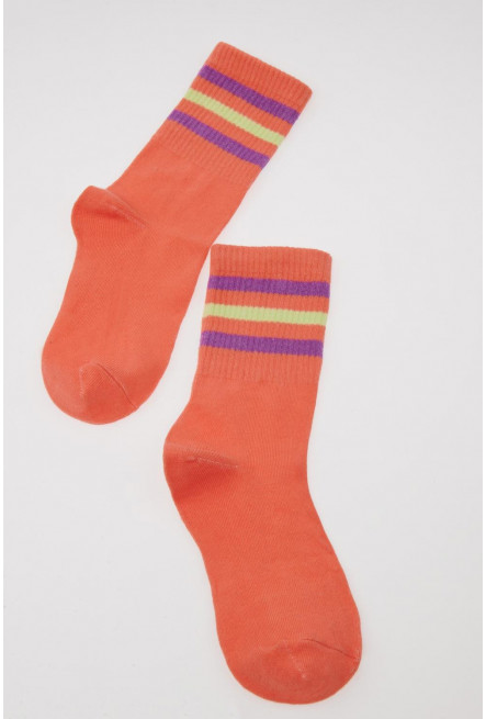 medias largas con rayas