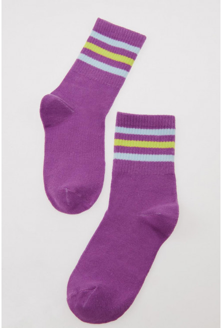 medias largas con rayas