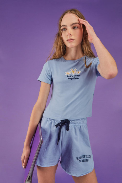 Short para mujer, con estampado en frente