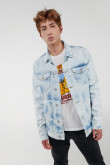 Chaqueta de jean con reservas