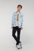 Chaqueta de jean con reservas
