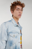 Chaqueta de jean con reservas