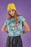 Camiseta manga corta con estampado en frente.
