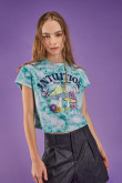 Camiseta manga corta con estampado en frente.